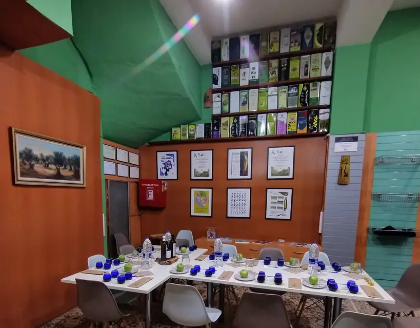 Olive oil tasting setup